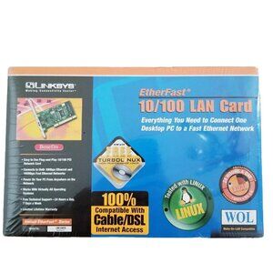 Linksys EtherFast 10/100 Lan Card Instant WOL Model LNE100TX Version 4.1